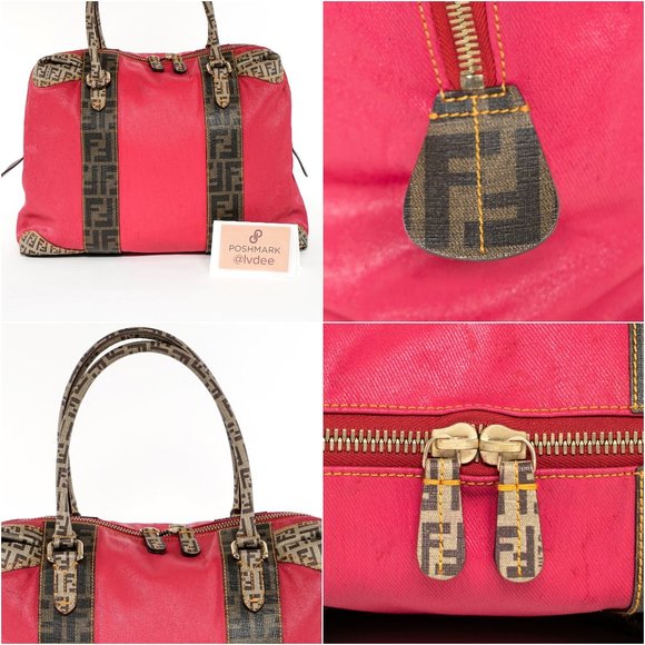 ❌ SOLD! ❌ FENDI Zucca Red Bag - Picture 7 of 16